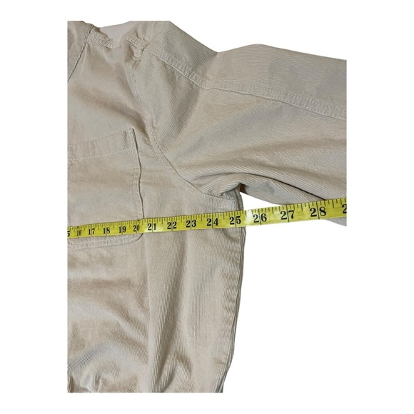 PACT Women's Modern Corduroy Bomber Jacket in Sandshell Beige Size XXL - Picture 7 of 9